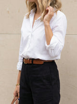 High-Waist Straight-Leg Pants
