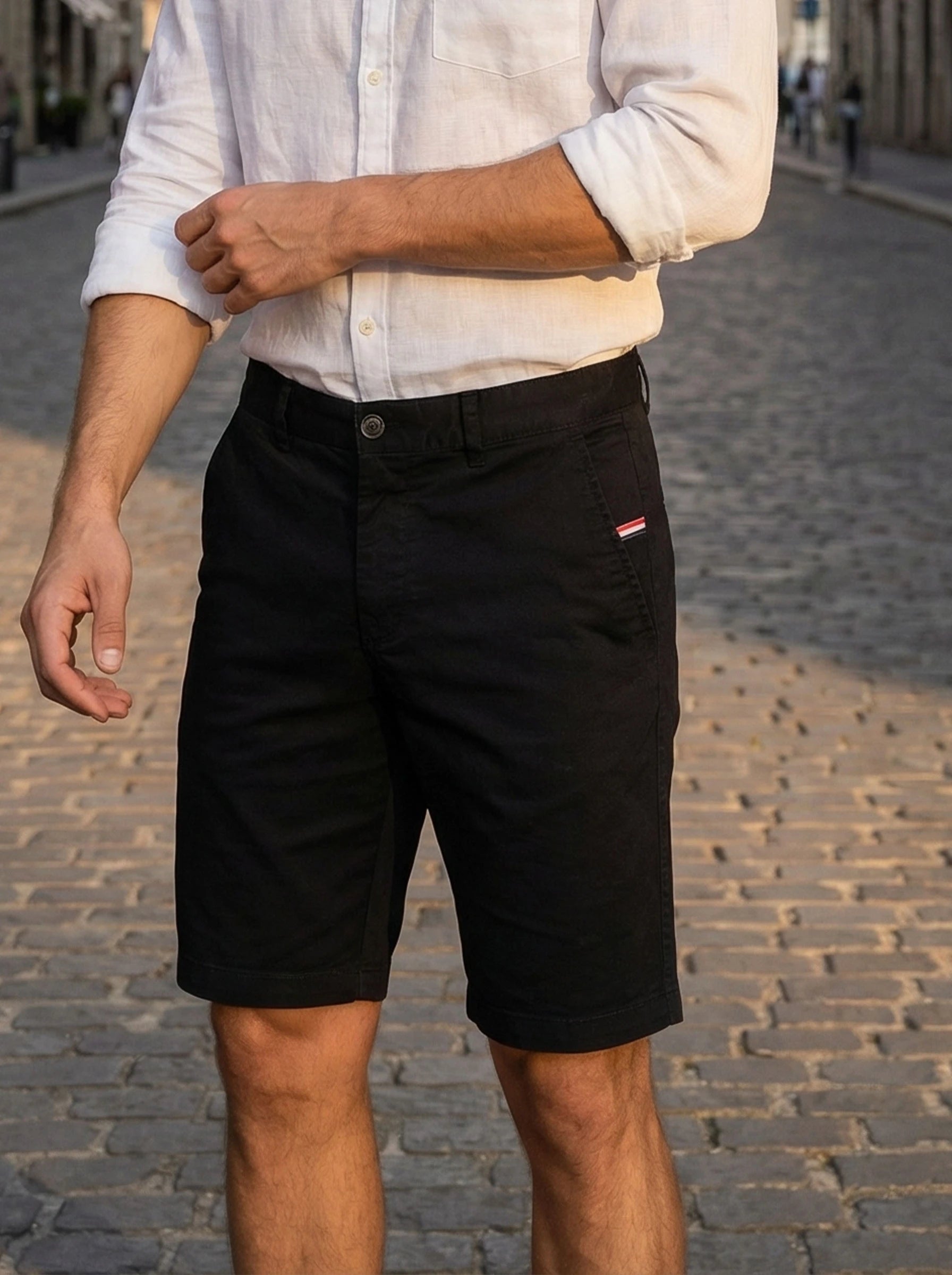 Tailored Cotton Shorts