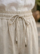 Women's Relaxed Linen Drawstring Pants