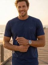 Men’s Minimal Logo Crew Neck T-Shirt