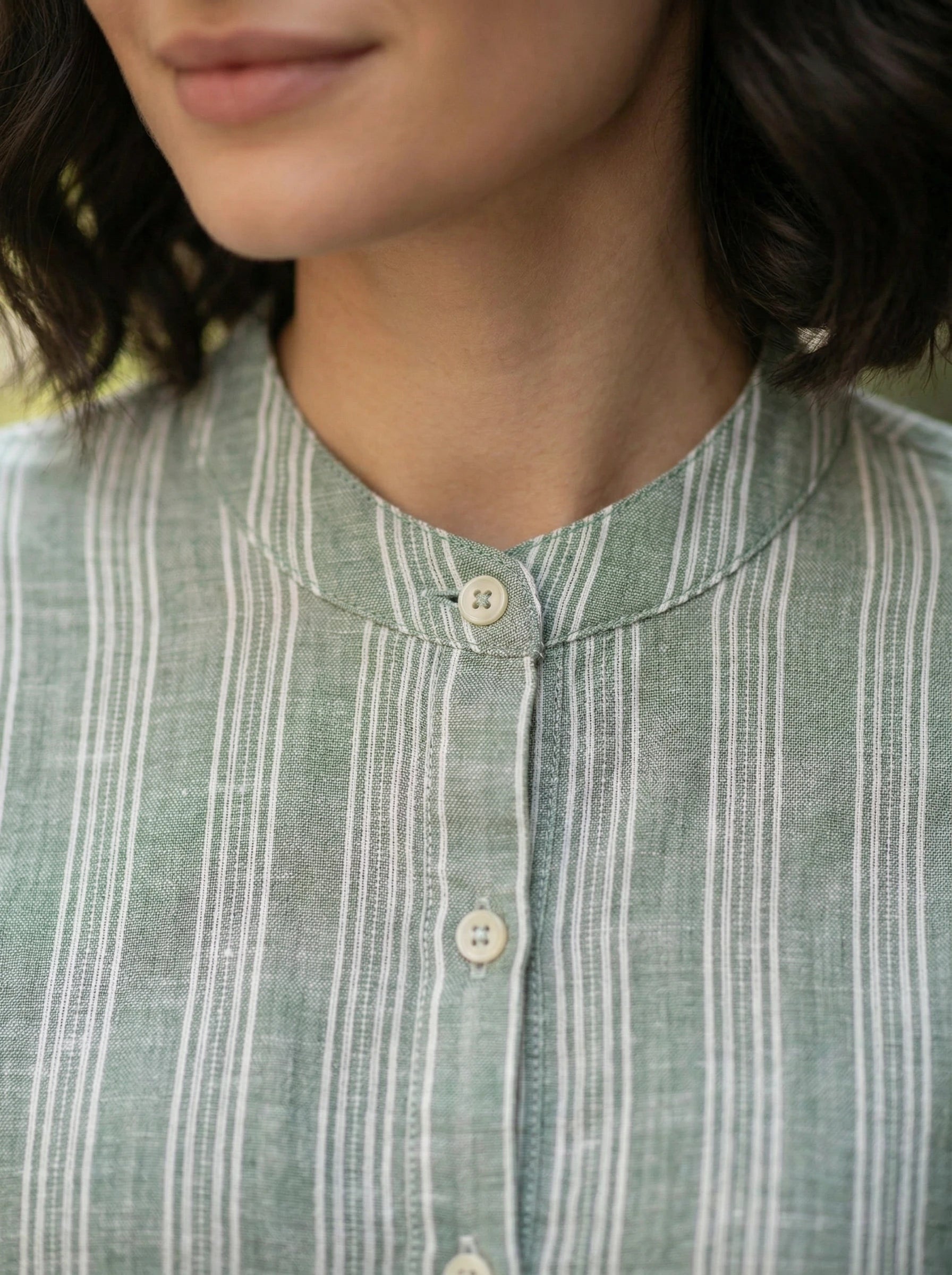 Women’s Striped Button-Front Shirt