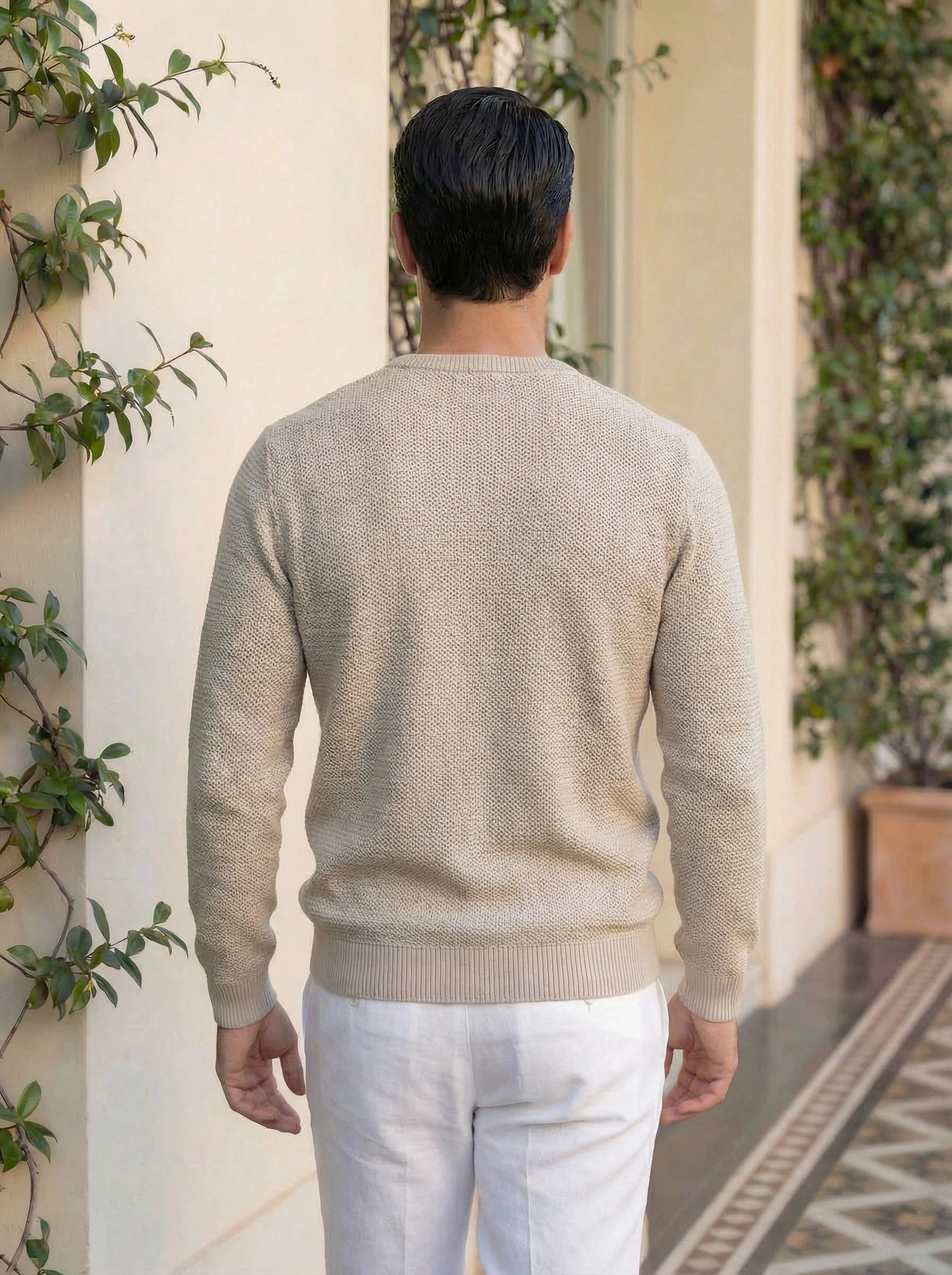 Classic Crew Neck Knit Sweater