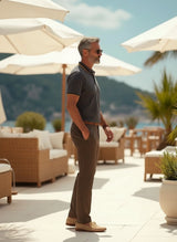 Men’s Contrast Trim Polo T-Shirt