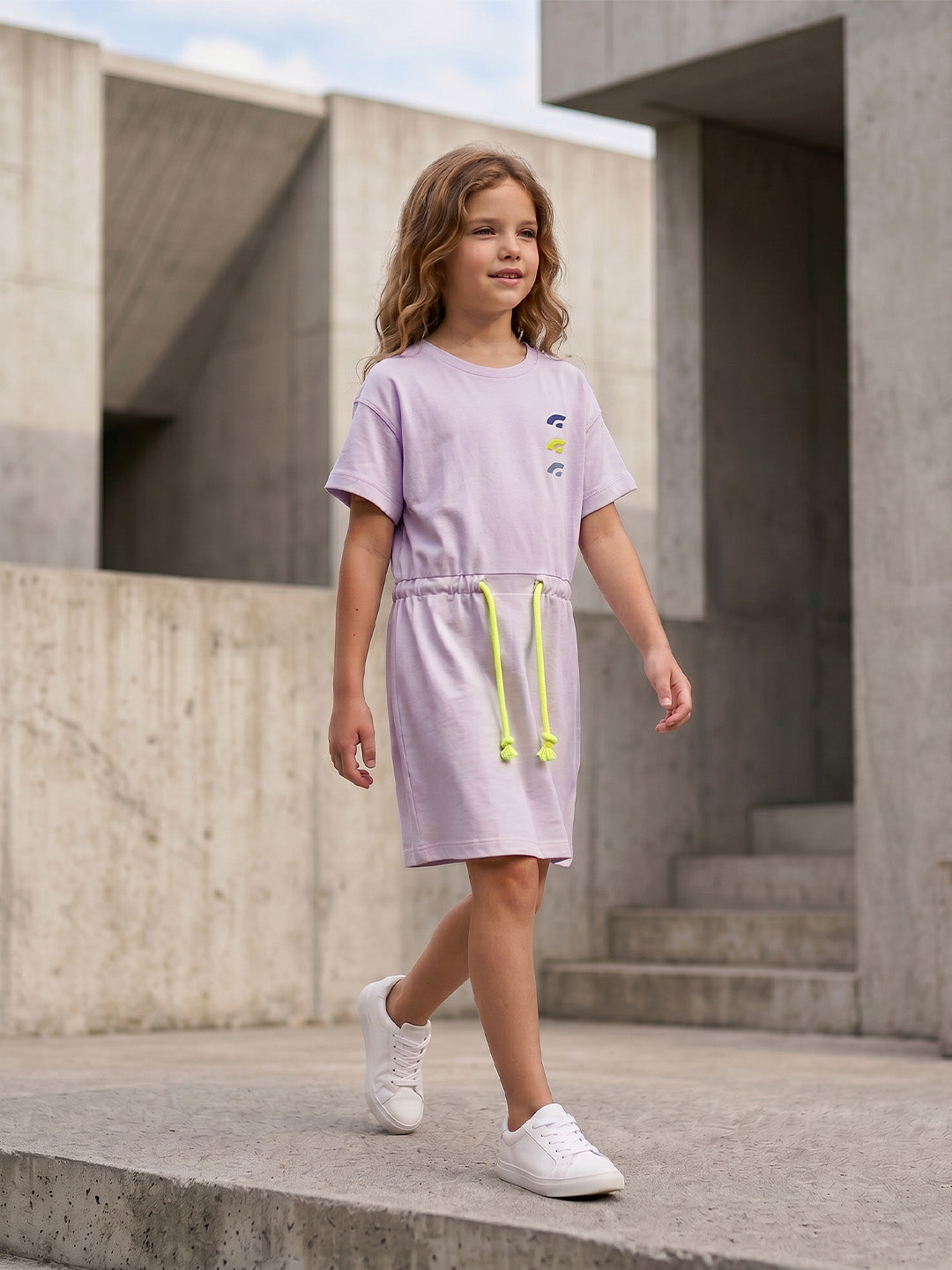 Kids Graphic Short Sleeve Dress