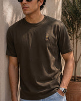 Men’s Embroidered Logo Crew Neck T-Shirt