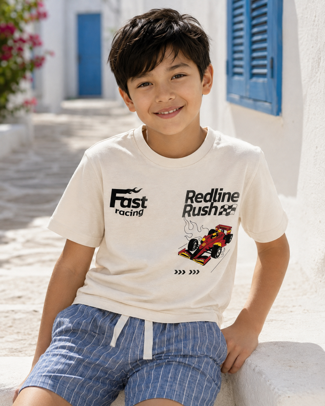 Boys’ Racing Graphic Short-Sleeve T-Shirt