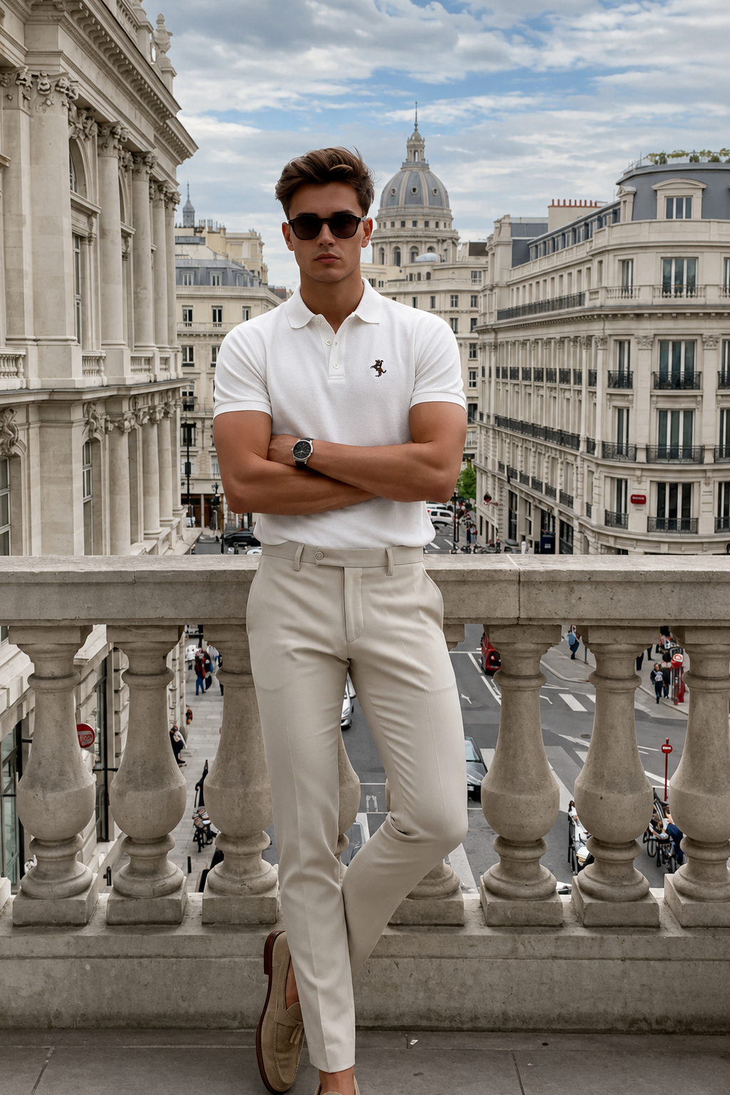 Men’s Embroidered Polo Shirt