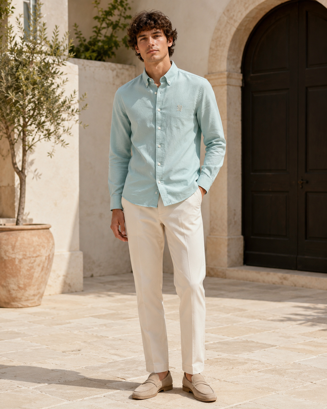 Men’s Long-Sleeve Oxford Shirt