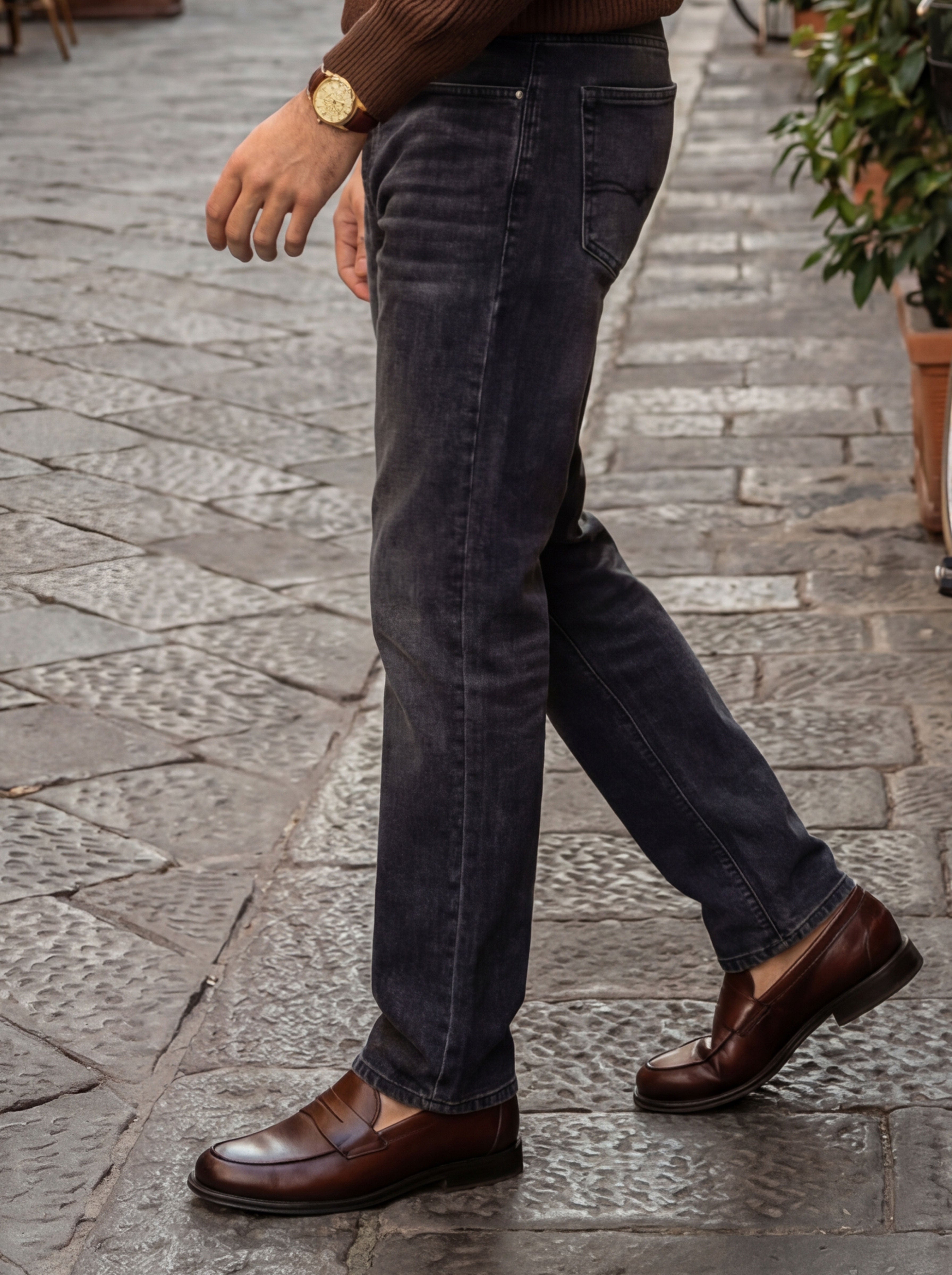 Skinny Fit Washed Jeans