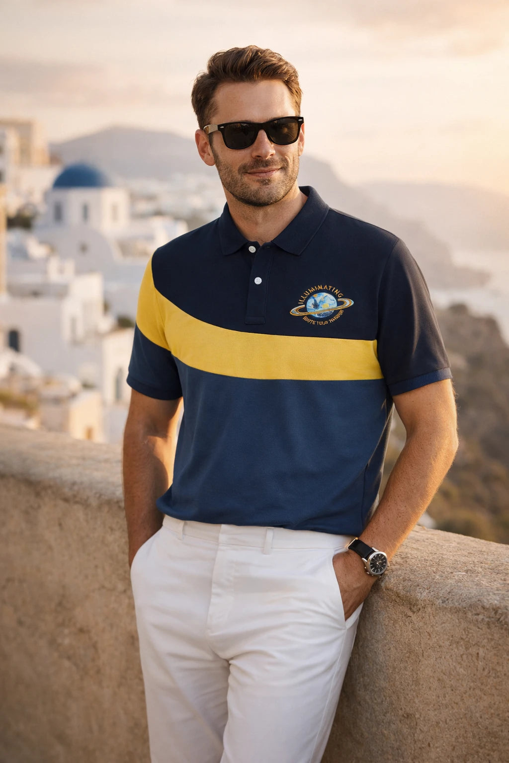 Embroidered Badge Polo Shirt