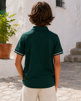 Boys’ Embroidered Short-Sleeve Polo Shirt