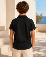Boys’ Embroidered Short-Sleeve Polo Shirt