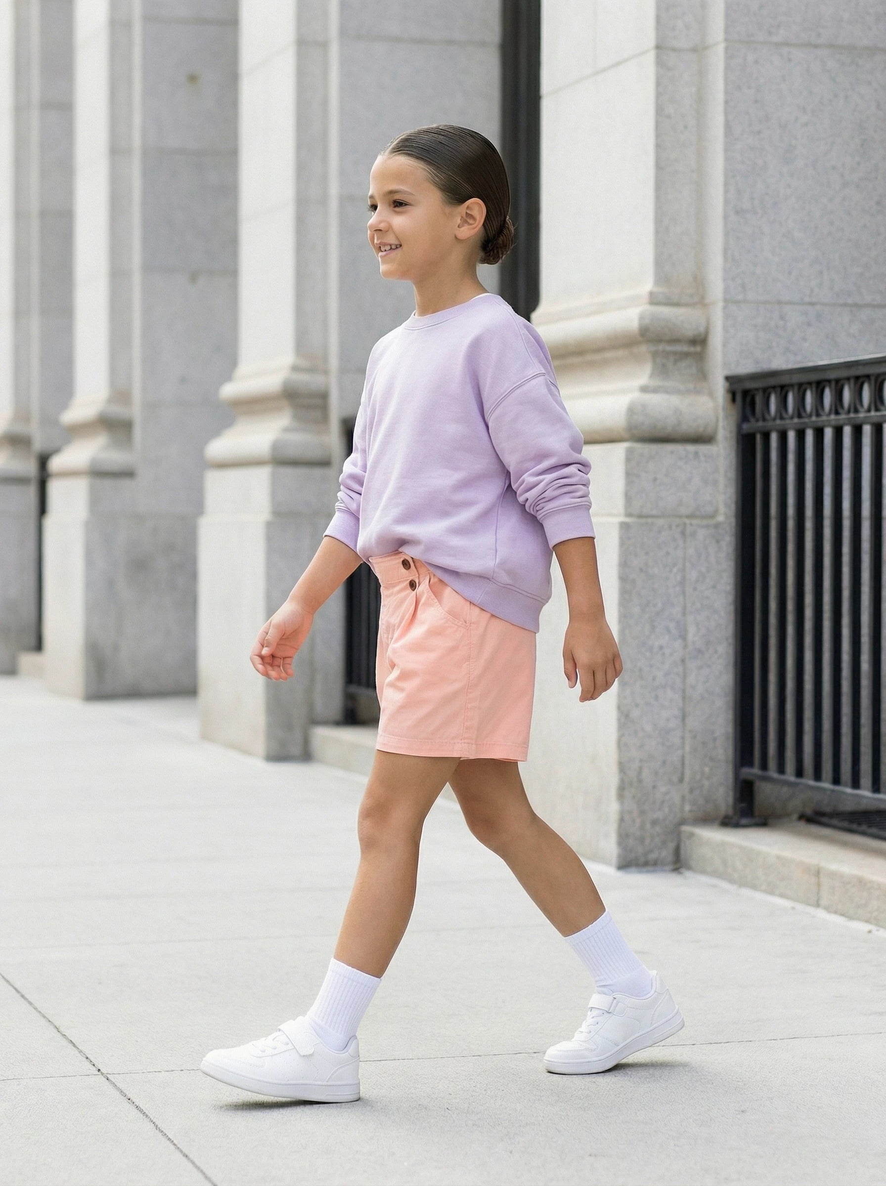 Girls Embroidered Detail Shorts