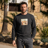 CREW NECK SWEATSHIRT WTH PRINT - Black, S image