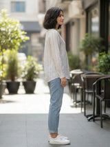 Women’s Striped Button-Front Shirt