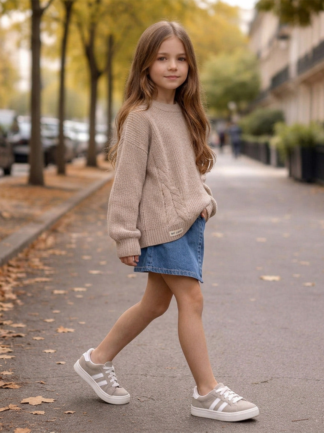 Kids Pleated Mini Skirt