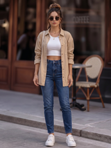 Mid-Rise Straight Leg Jeans