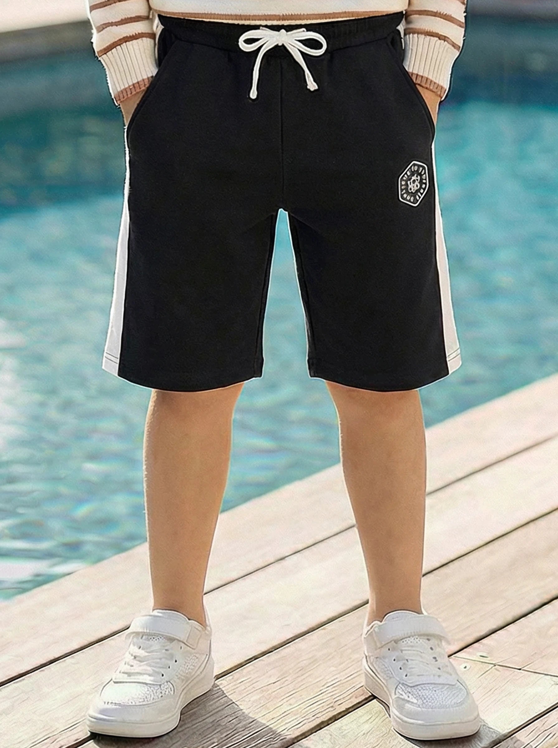 Kids Logo Detail Sports Shorts