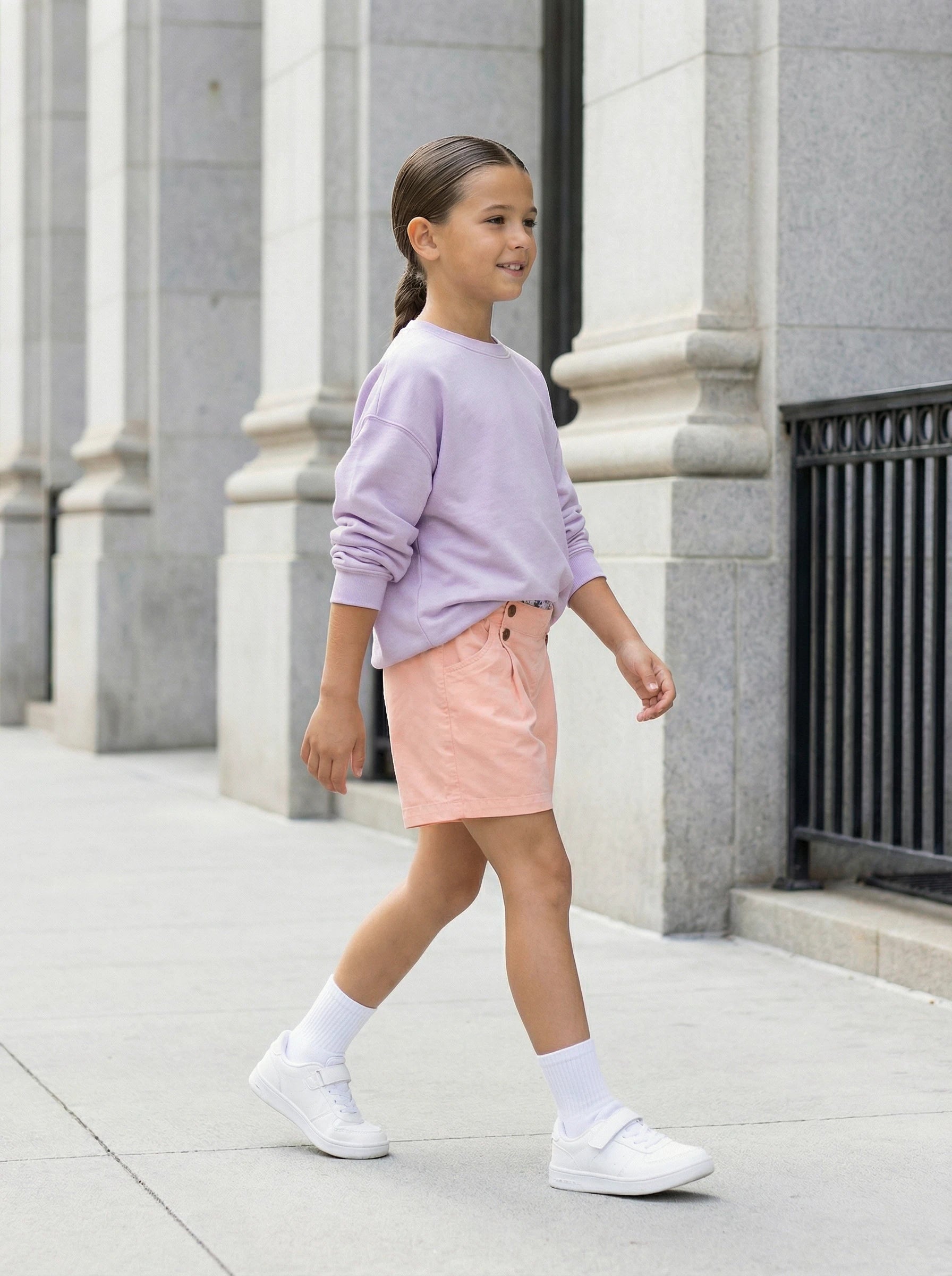Girls Embroidered Detail Shorts