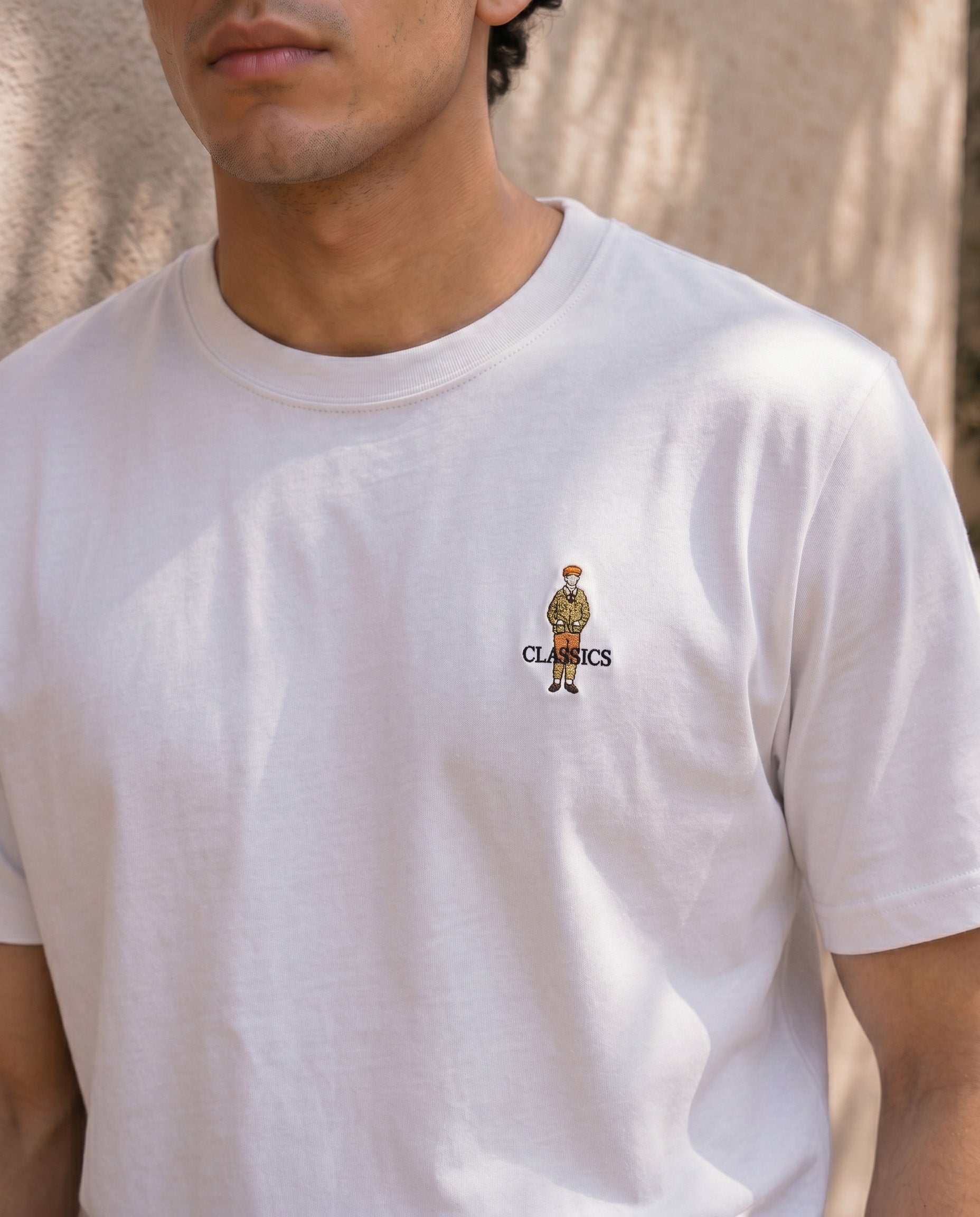 Men’s Embroidered Logo Crew Neck T-Shirt