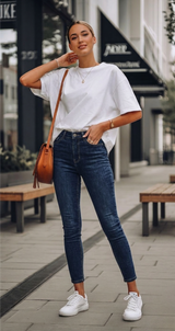High-Rise Slim-Fit Jeans