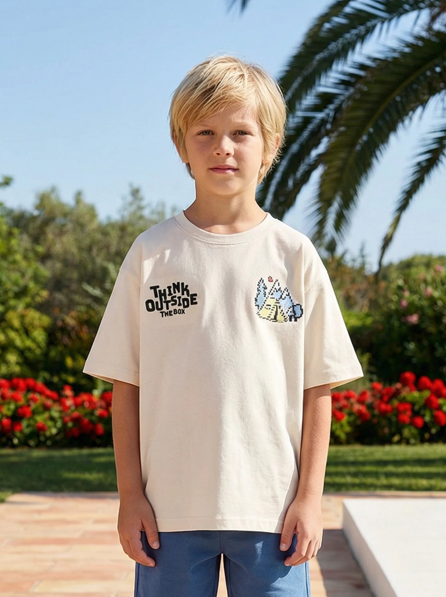 Kids Dual Graphic Crewneck T-Shirt