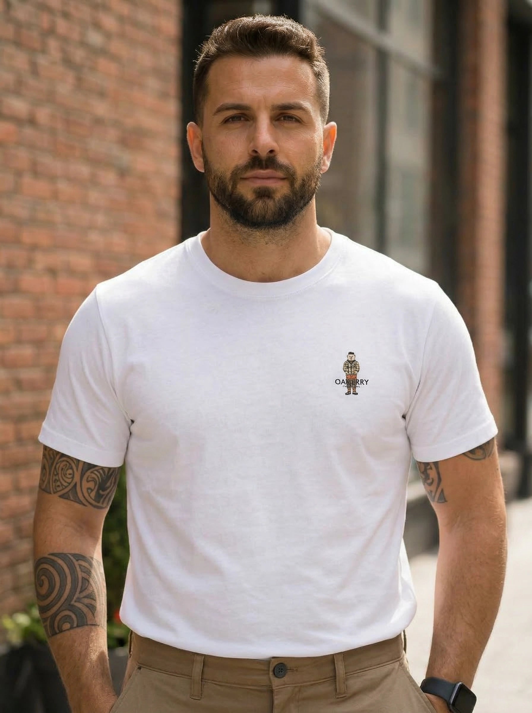 Men’s Embroidered Logo Crew Neck T-Shirt