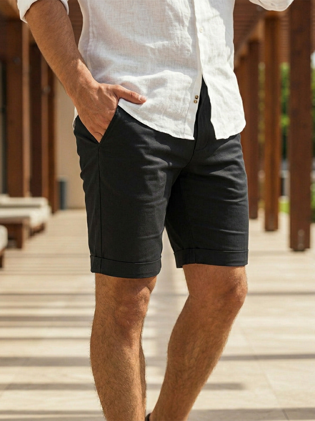 Tailored Cotton Shorts