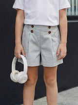 Girls Embroidered Detail Shorts