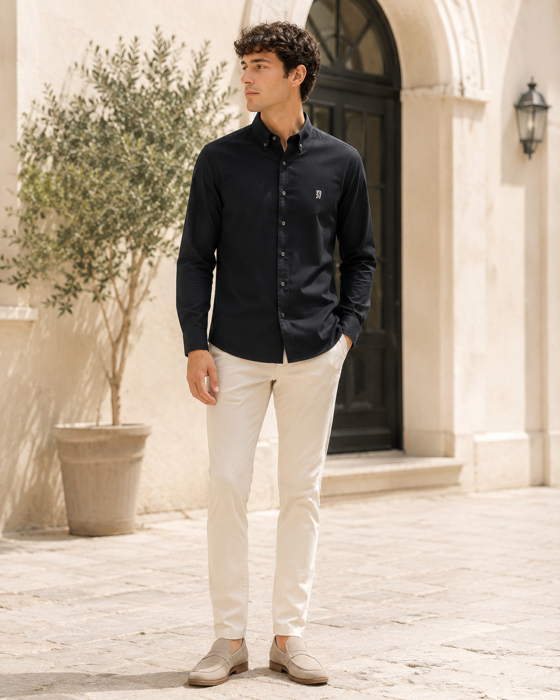 Men’s Long-Sleeve Oxford Shirt