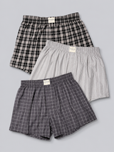 Men’s Woven Boxer Three-Pack