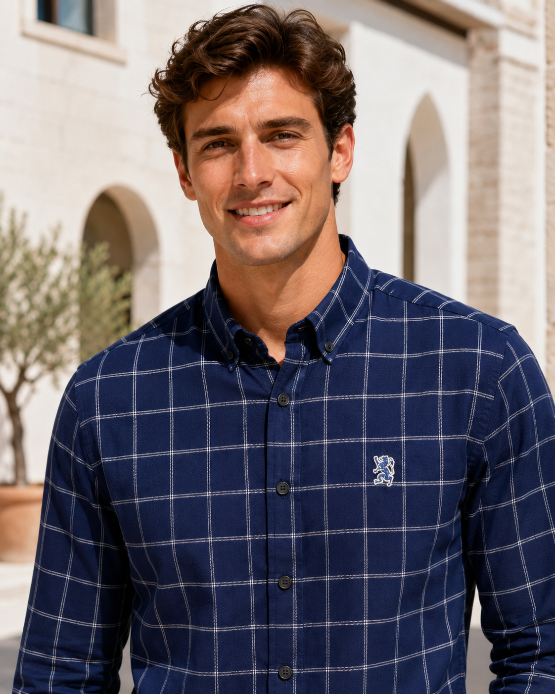 Men’s Long-Sleeve Oxford Shirt