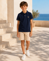Boys’ Embroidered Short-Sleeve Polo Shirt