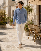 Men’s Long-Sleeve Linen Shirt
