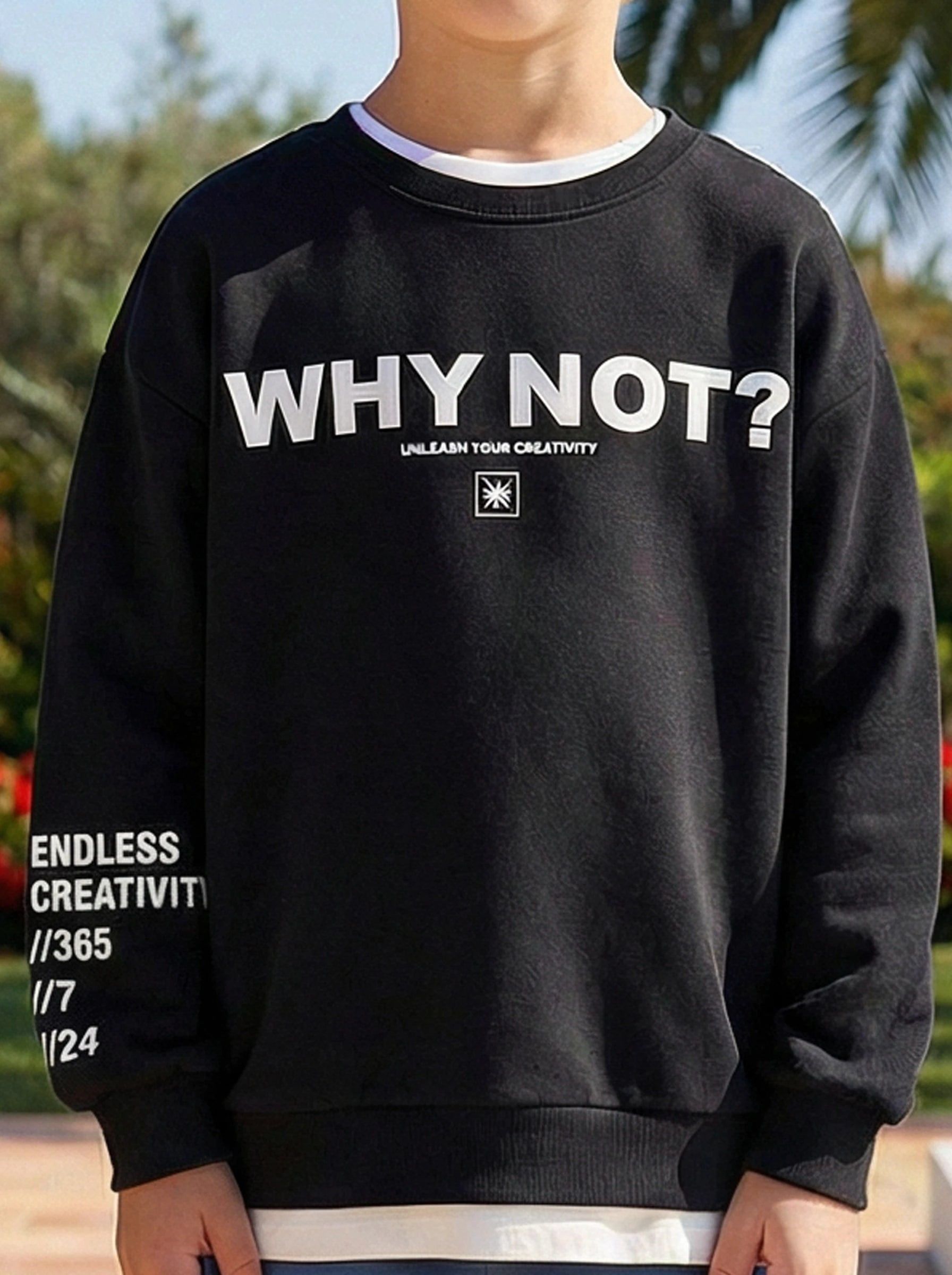 Kids Graphic Crewneck Sweatshirt