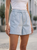 Elastic Waist Casual Shorts
