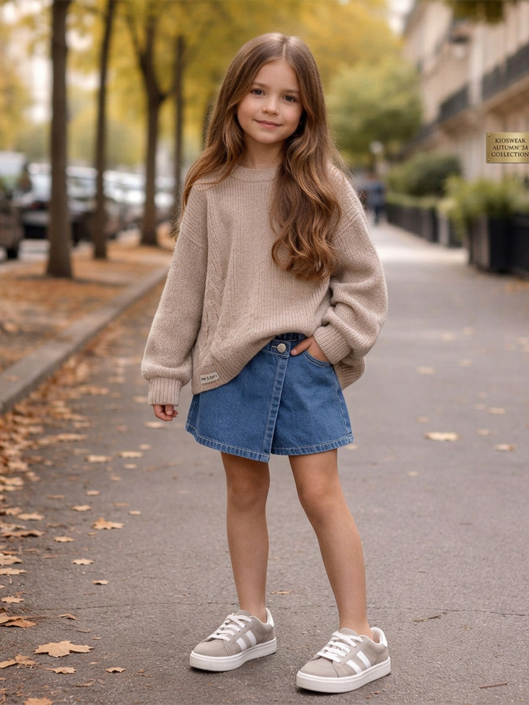 Kids Pleated Mini Skirt