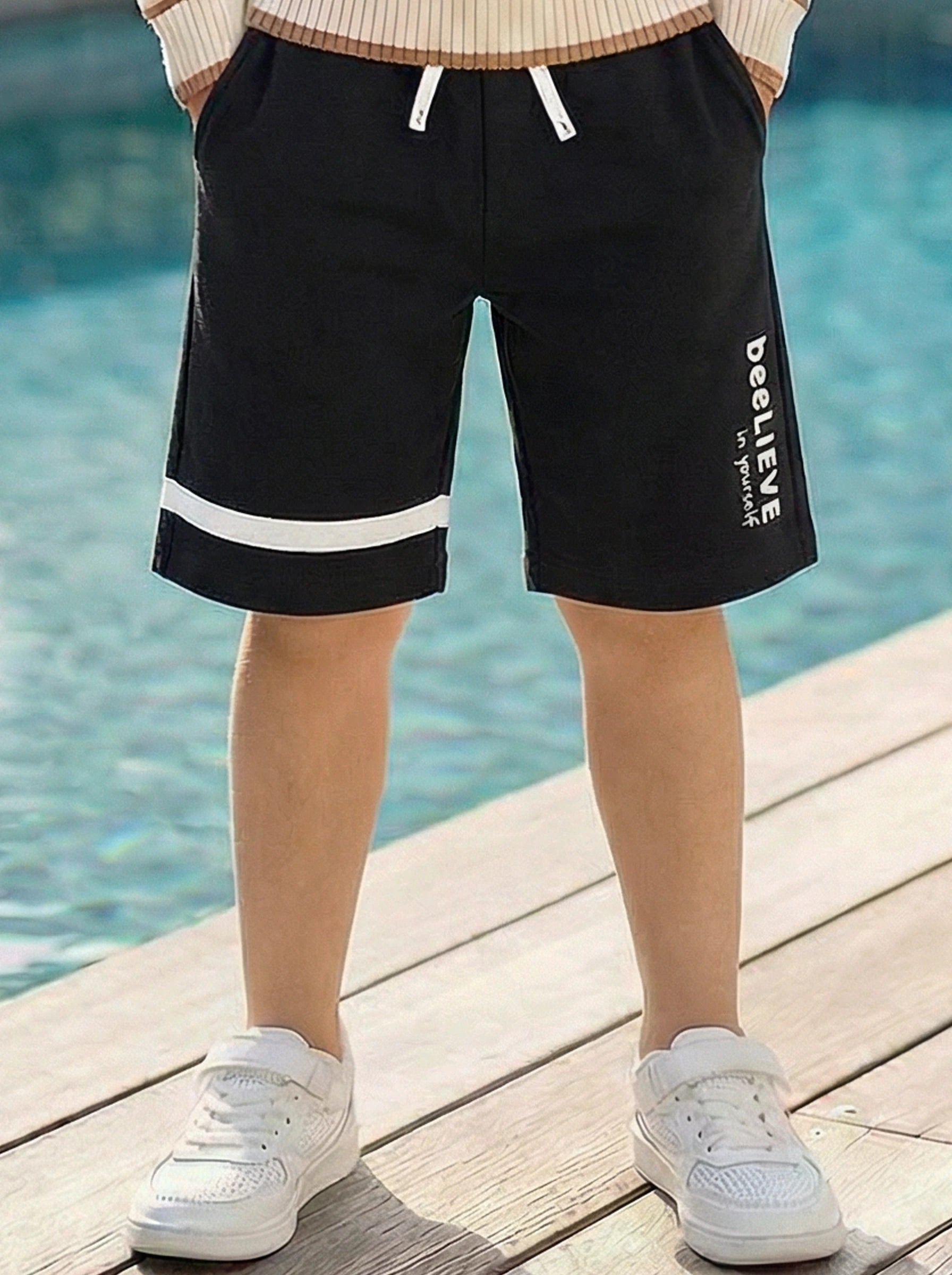 Kids Printed Sports Shorts