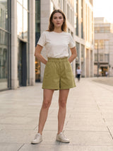 Elastic Waist Casual Shorts