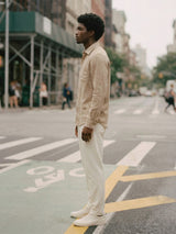 Men’s Button-Up Casual Linen Shirt
