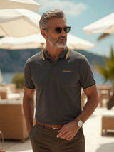 Men’s Contrast Trim Polo T-Shirt