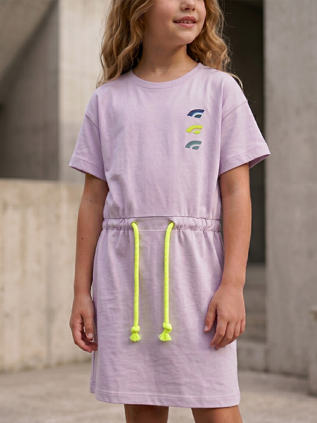 Kids Graphic Short Sleeve Dress