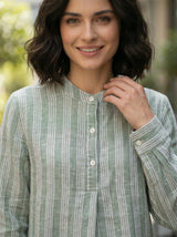 Women’s Striped Button-Front Shirt