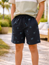 Kid’s Printed Drawstring Shorts