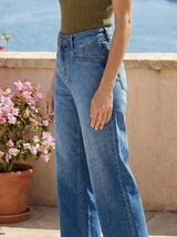 High-Waist Wide-Leg Jeans