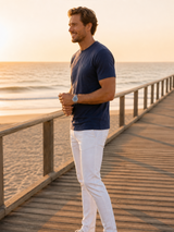 Men’s Minimal Logo Crew Neck T-Shirt