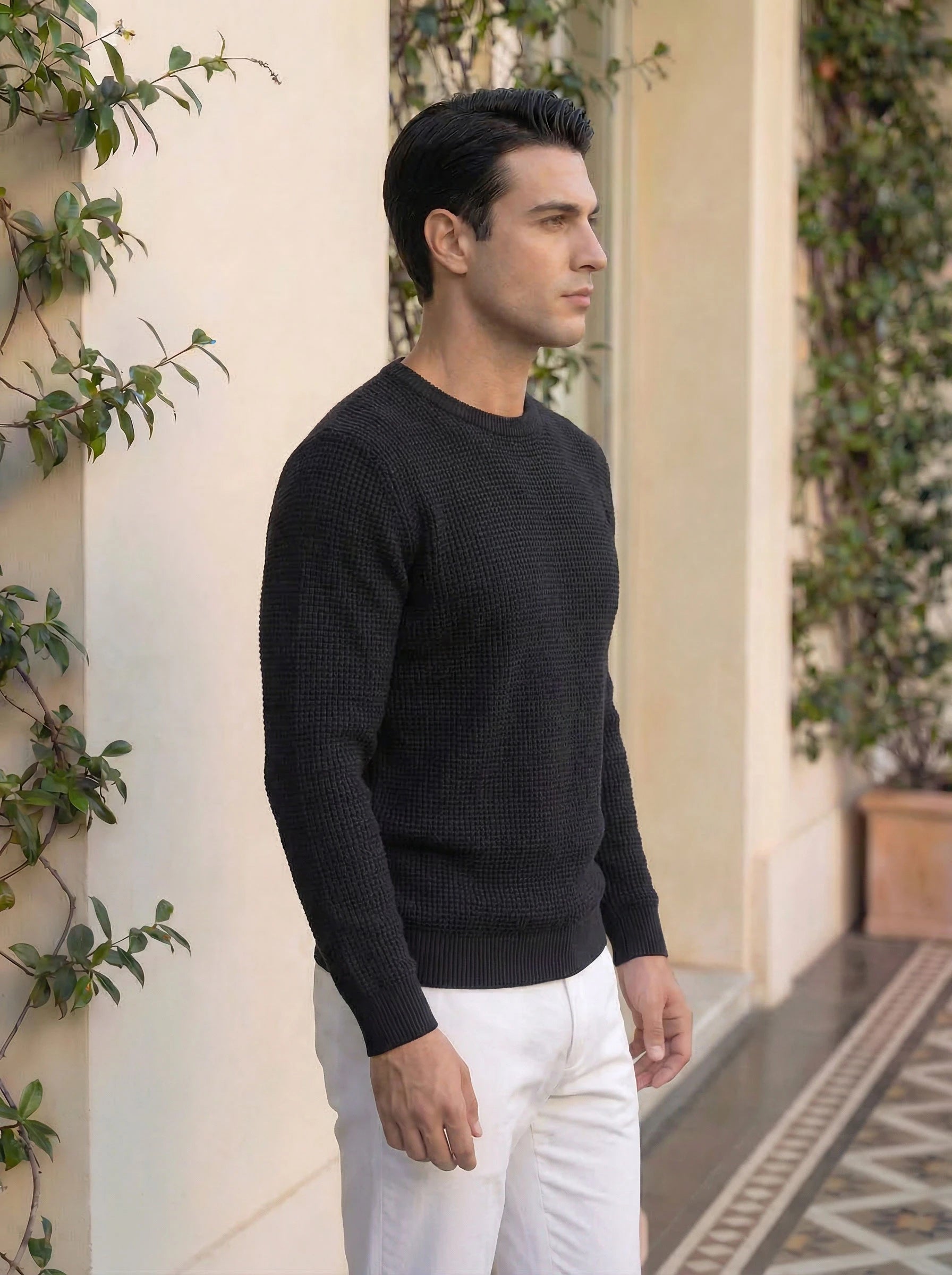 Classic Crew Neck Knit Sweater