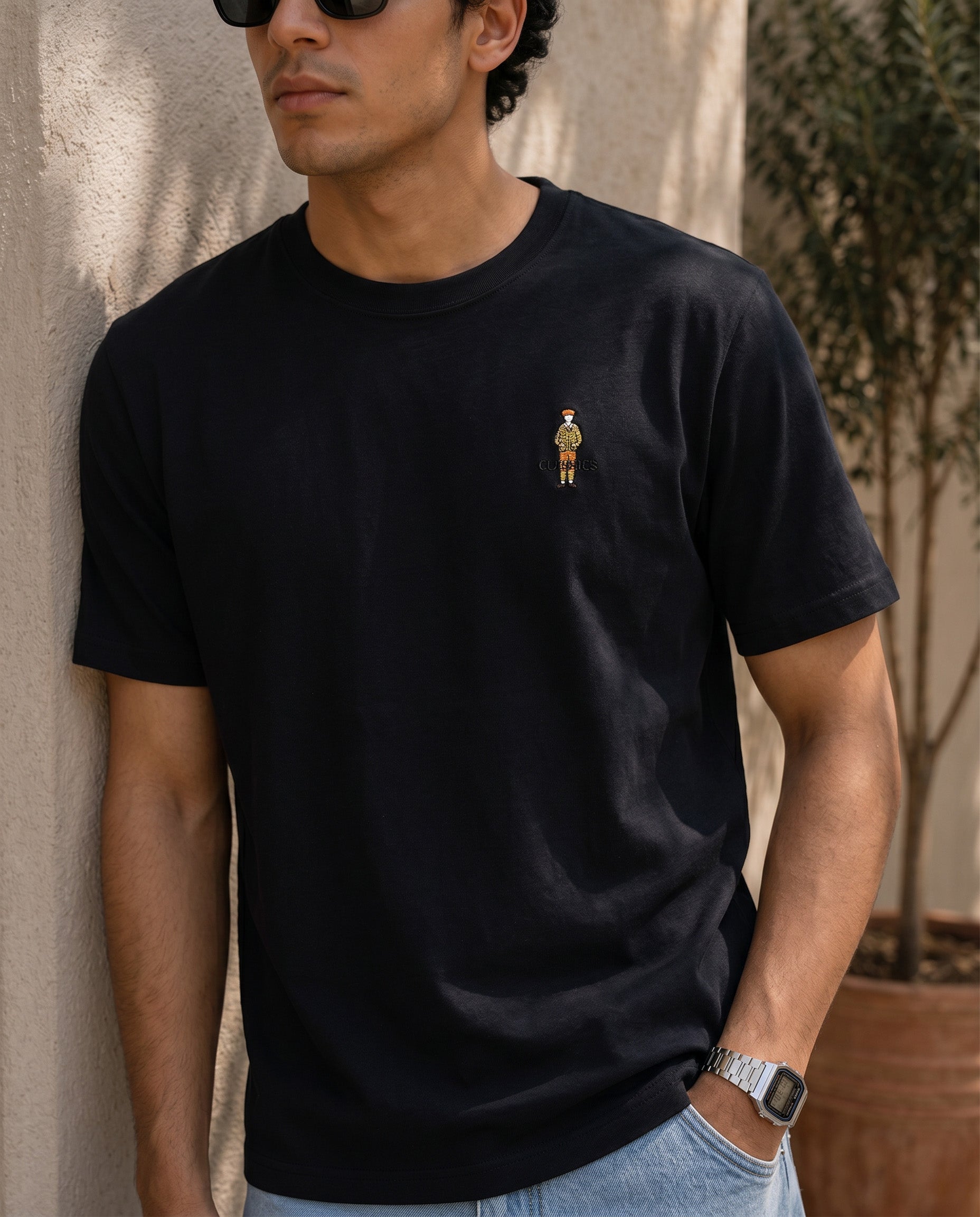 Men’s Embroidered Logo Crew Neck T-Shirt