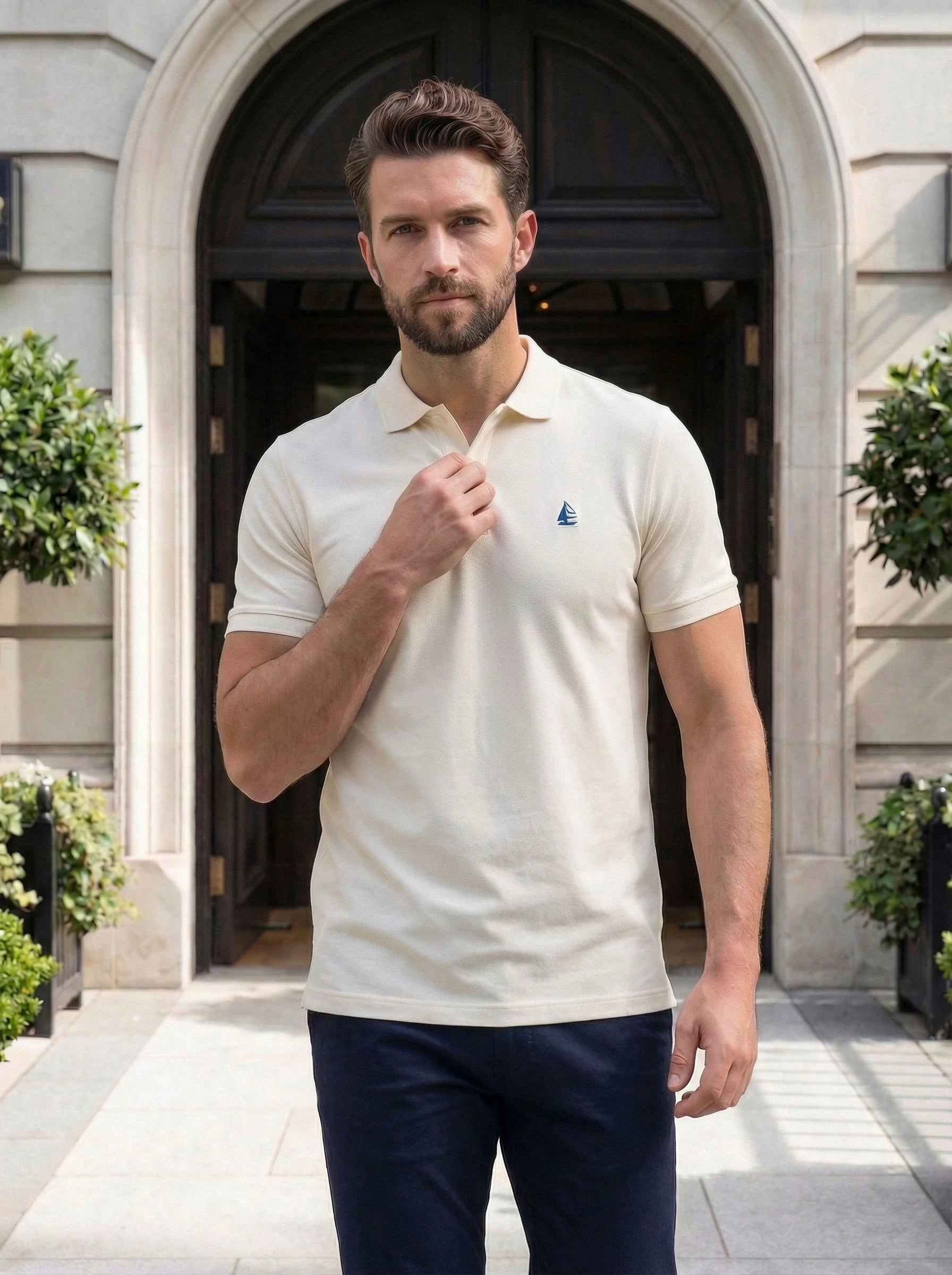 Slim Fit Short Sleeve Polo Shirt