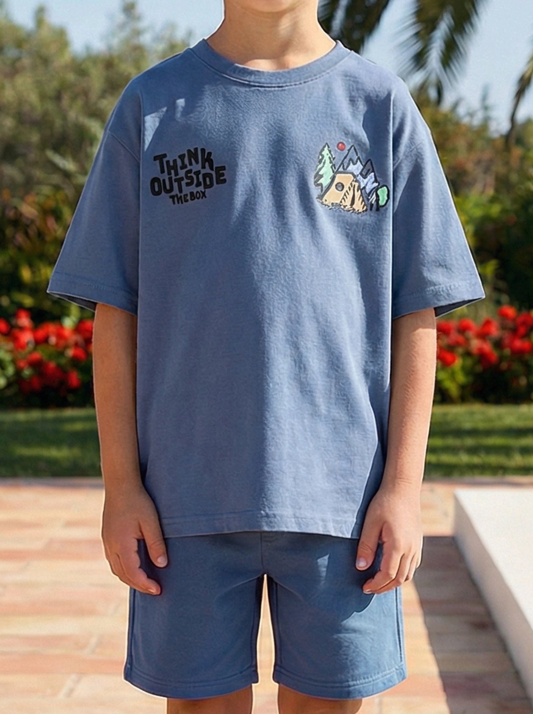 Kids Dual Graphic Crewneck T-Shirt